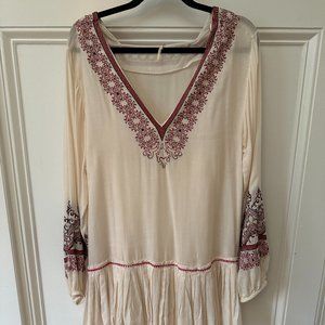 White Boho Casual Dress